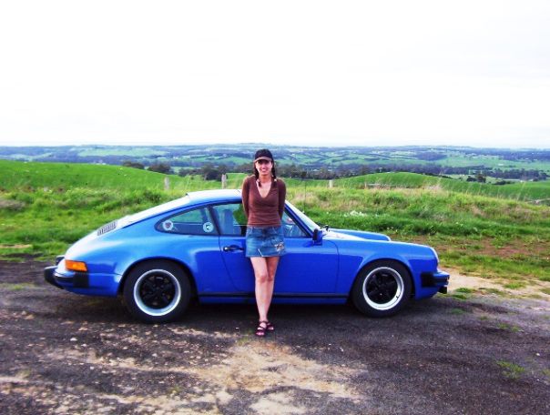 Lisa with our Jazz Blue 911